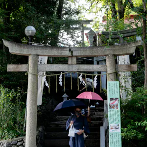 多摩川浅間神社の参道
