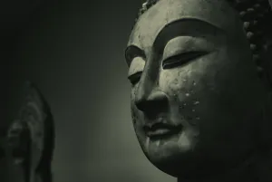 A tathagata head created in China during the Tang Dynasty