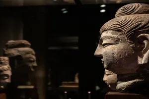 Buddhist statues on display in the Asian Gallery of the Tokyo National Museum