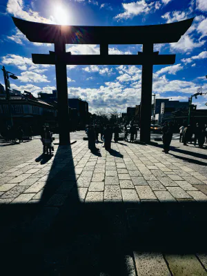 The third torii of Tsurugaoka Hachimangu Shrine