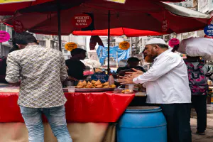 Samosa food stall