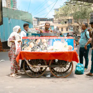 Food stall selling lemonade