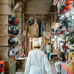 Store selling helmets