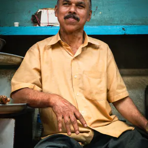 Man selling tomatoes