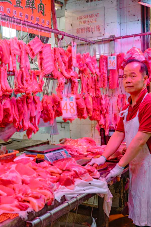 Butcher shop in Wan Chai