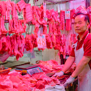 Butcher shop in Wan Chai