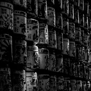 Sake barrels in Meiji Jingu