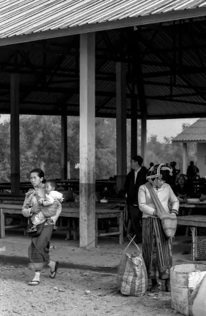 Woman in market in Muang Sing