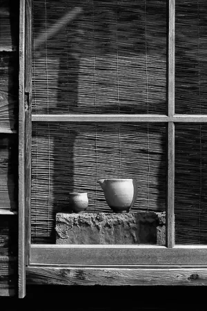 Vessels by window
