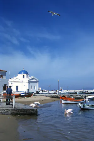 old harbor of mykonos