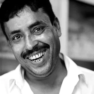 Man smiling showing teeth