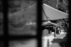 Uchu-Kan seen from a window of Rokken-Dai