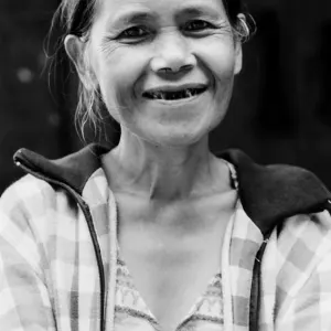 Tittered woman in Batad