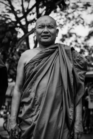 Buddhist monk from Myanmar