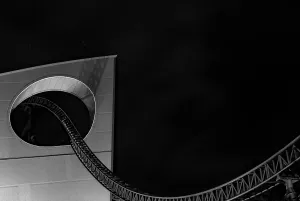 夜のジェットコースター