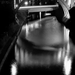 Illuminated Hijiri-bashi bridge