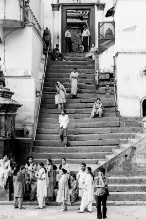 Stone staircase in Pashupatinath
