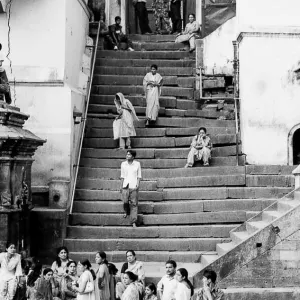 Stone staircase in Pashupatinath