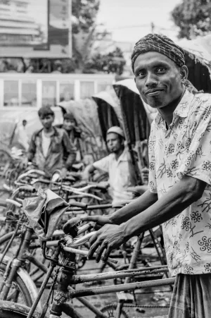 Troop of cycle rickshaw