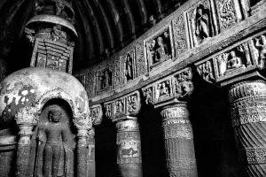 rock-cut temple in Ajanta