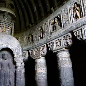 rock-cut temple in Ajanta