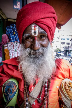 sadhu with bushy beard
