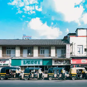 Line of auto rickshaw