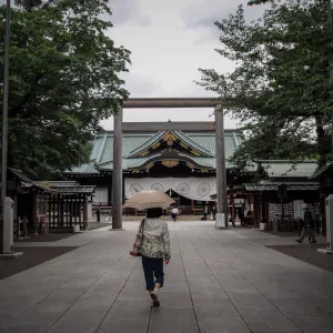 靖国神社の日傘