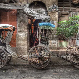 Three rickshaws