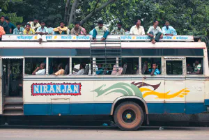 Passengers on roof