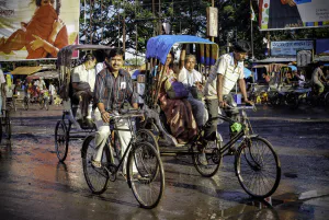Bicycle and cycle rickshaw