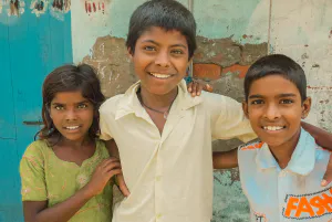 Two boys and one girl
