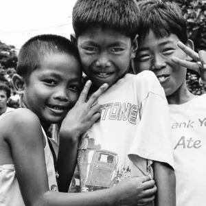 楽しそうな三人の男の子
