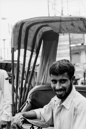Bearded rickshaw wallah