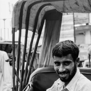 Bearded rickshaw wallah