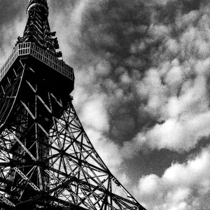 Tokyo Tower and clouds
