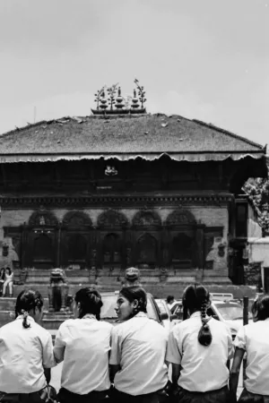 School girls in Durbar square