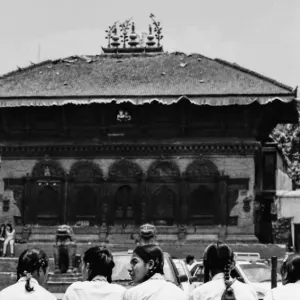 School girls in Durbar square