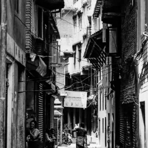 Dim alleyway in Patan