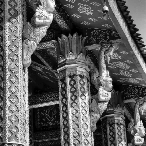 Pillars of Buddhist temple