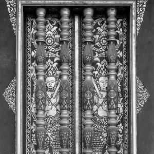 Decorative window of temple