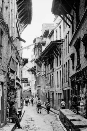 Narrow street of Bhaktapur