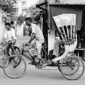 Coursing cycle rickshaw