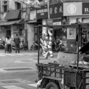 food stand with kiln