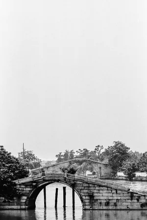 蘇州の水路の架かる橋