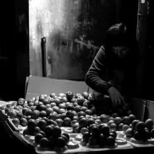 Man selling apples