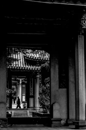 Figure on other side of door