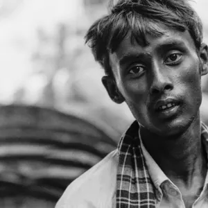 Face of rickshaw wallah