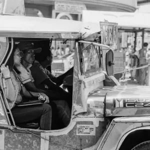 Front seat of jeepney
