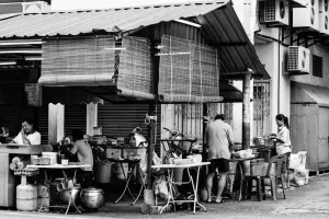 Food stall in afternoon